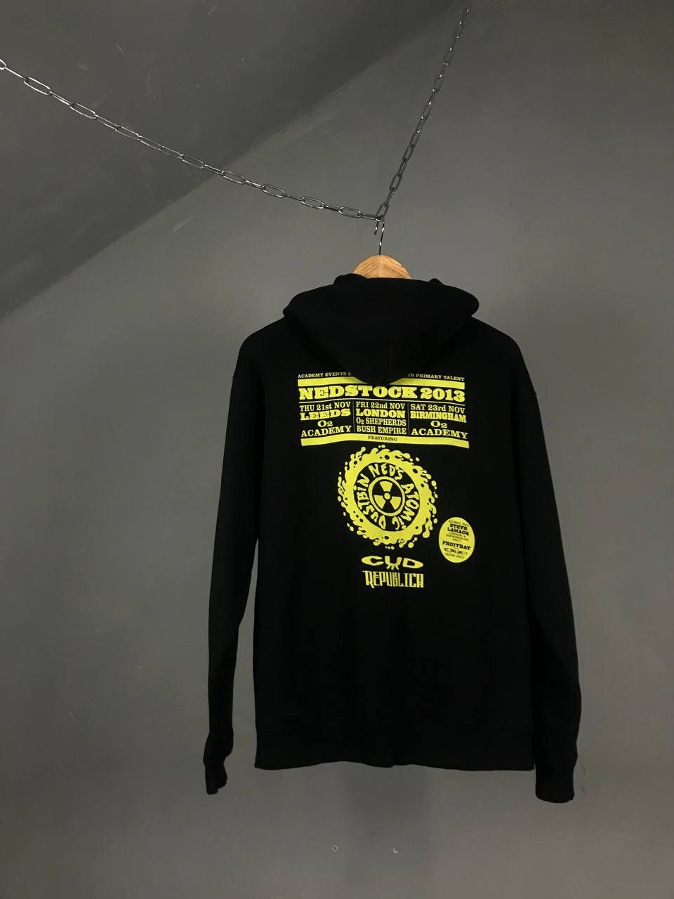 Ned’s Atomic Dustbin 2013 vintage rock band tour zip hoodie