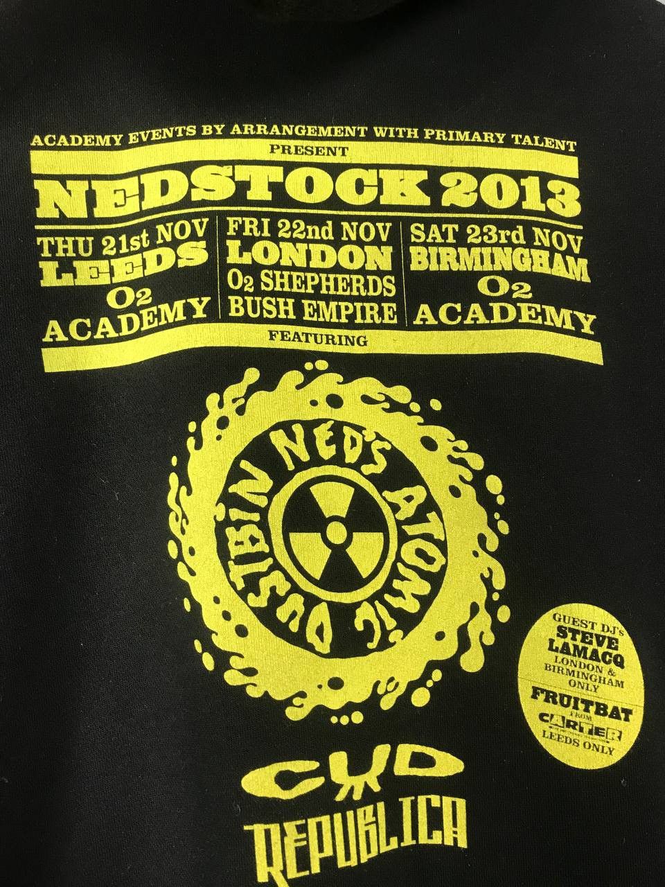 Ned’s Atomic Dustbin 2013 vintage rock band tour zip hoodie