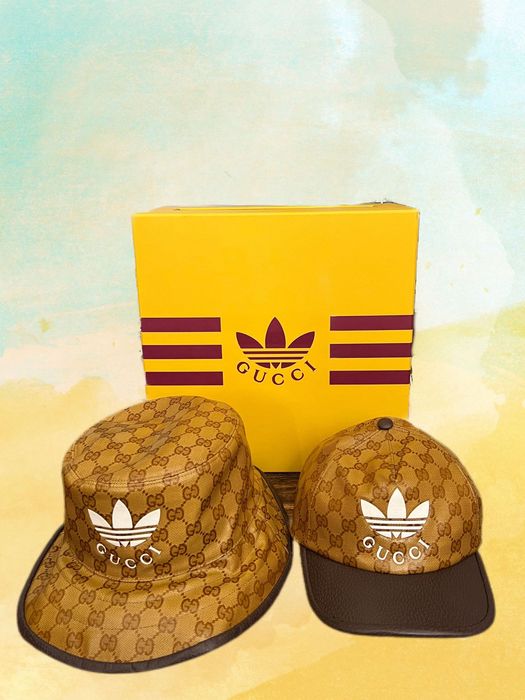 Adidas Gucci x Adidas Oscar's Bucket Hat & Baseball hat | Grailed