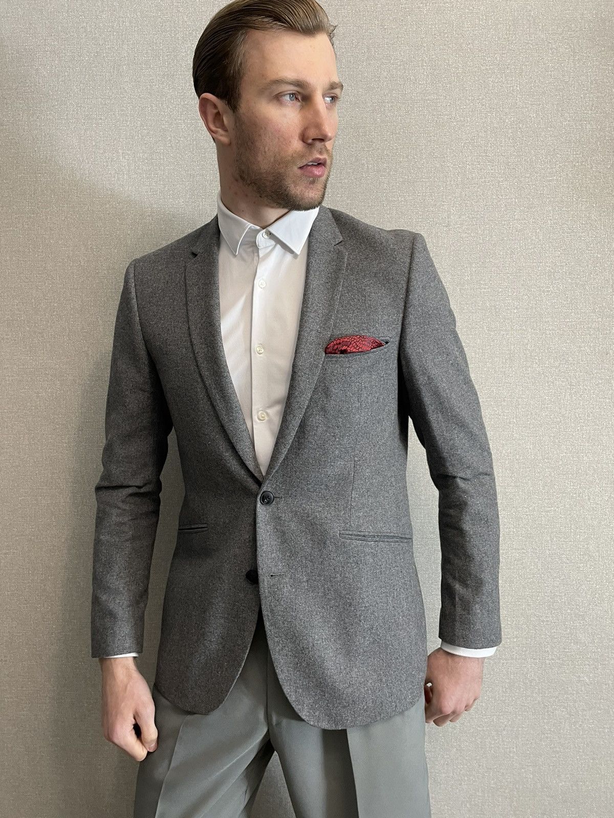 Other Mens wool suit blazer Tailored Originals slim fit size 52 Size 40R - 3 Thumbnail