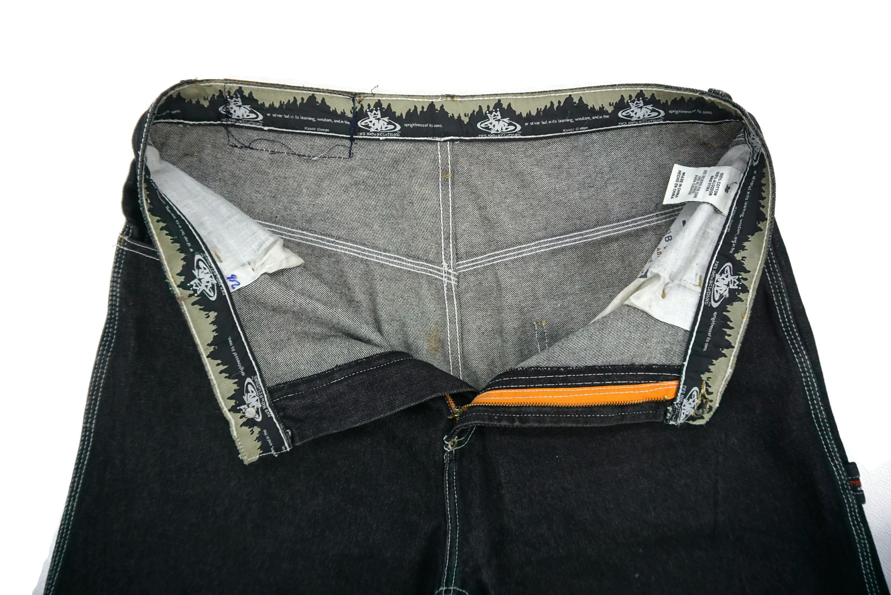 Vintage PNB Nation Carpenter Hip Hop Skateboards Baggy Jeans Pants Size US 36 / EU 52 - 6 Thumbnail