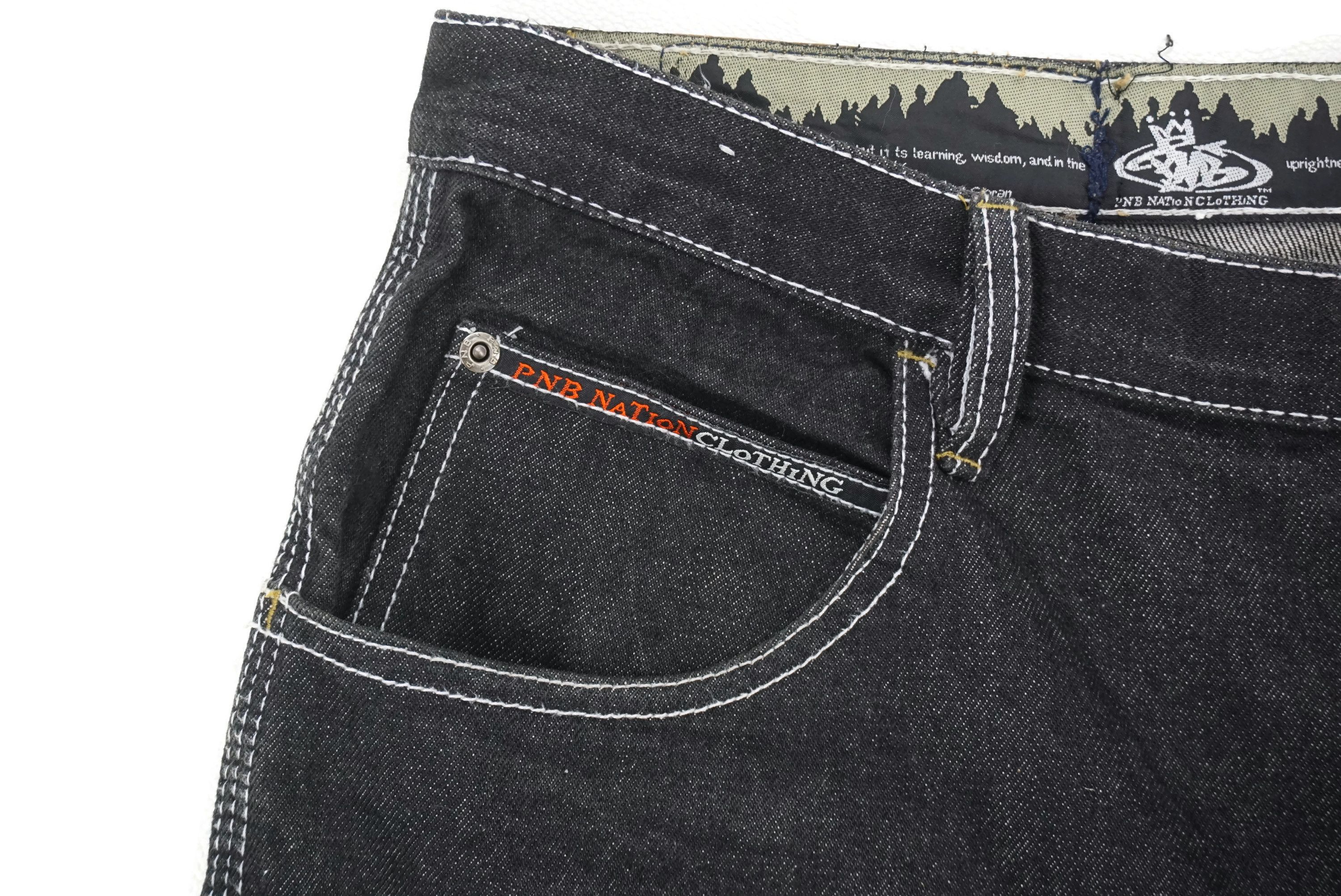 Vintage PNB Nation Carpenter Hip Hop Skateboards Baggy Jeans Pants Size US 36 / EU 52 - 8 Thumbnail