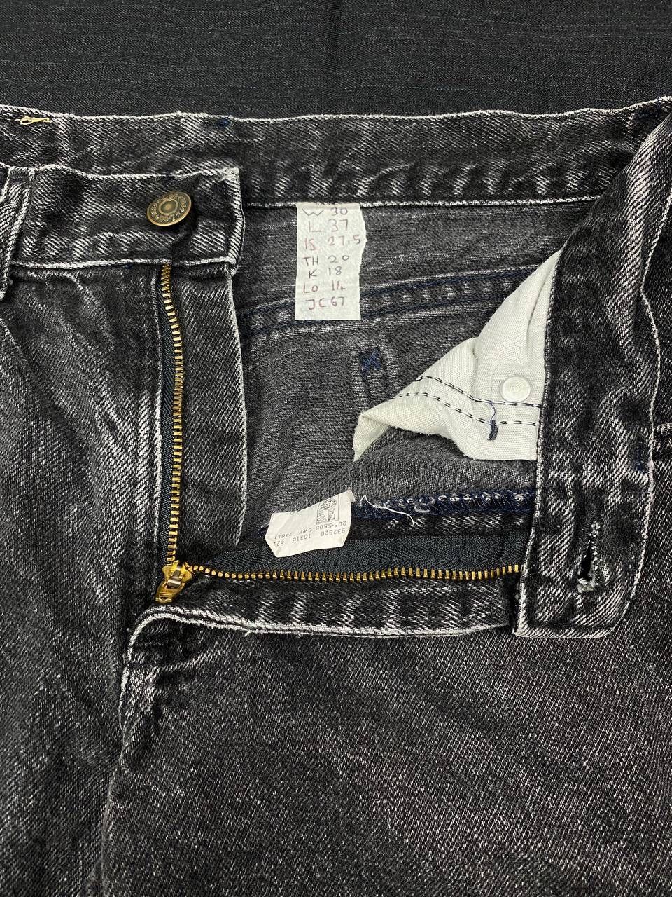 Lee × Vintage Vintage 80s Lee Faded Wash Black Denim Jeans Size US 30 / EU 46 - 8 Thumbnail