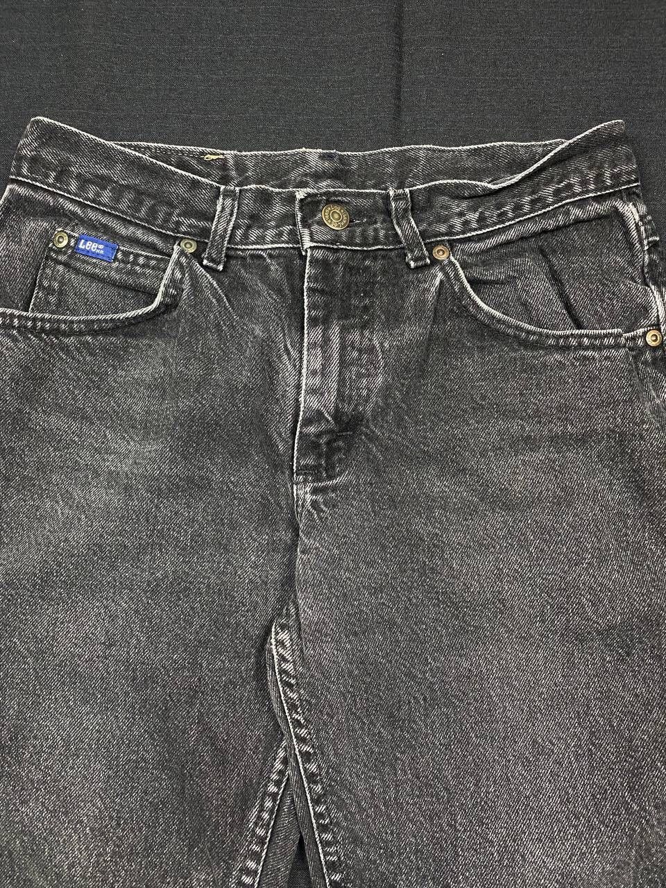 Lee × Vintage Vintage 80s Lee Faded Wash Black Denim Jeans Size US 30 / EU 46 - 9 Thumbnail