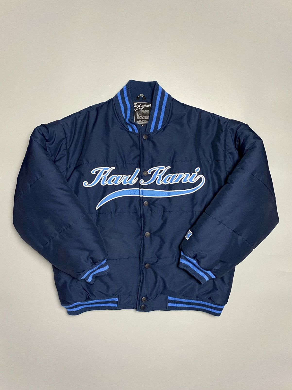 Karl Kani Karl Kani vintage big embroidered logo puffer bomber Size US XL / EU 56 / 4 - 1 Thumbnail