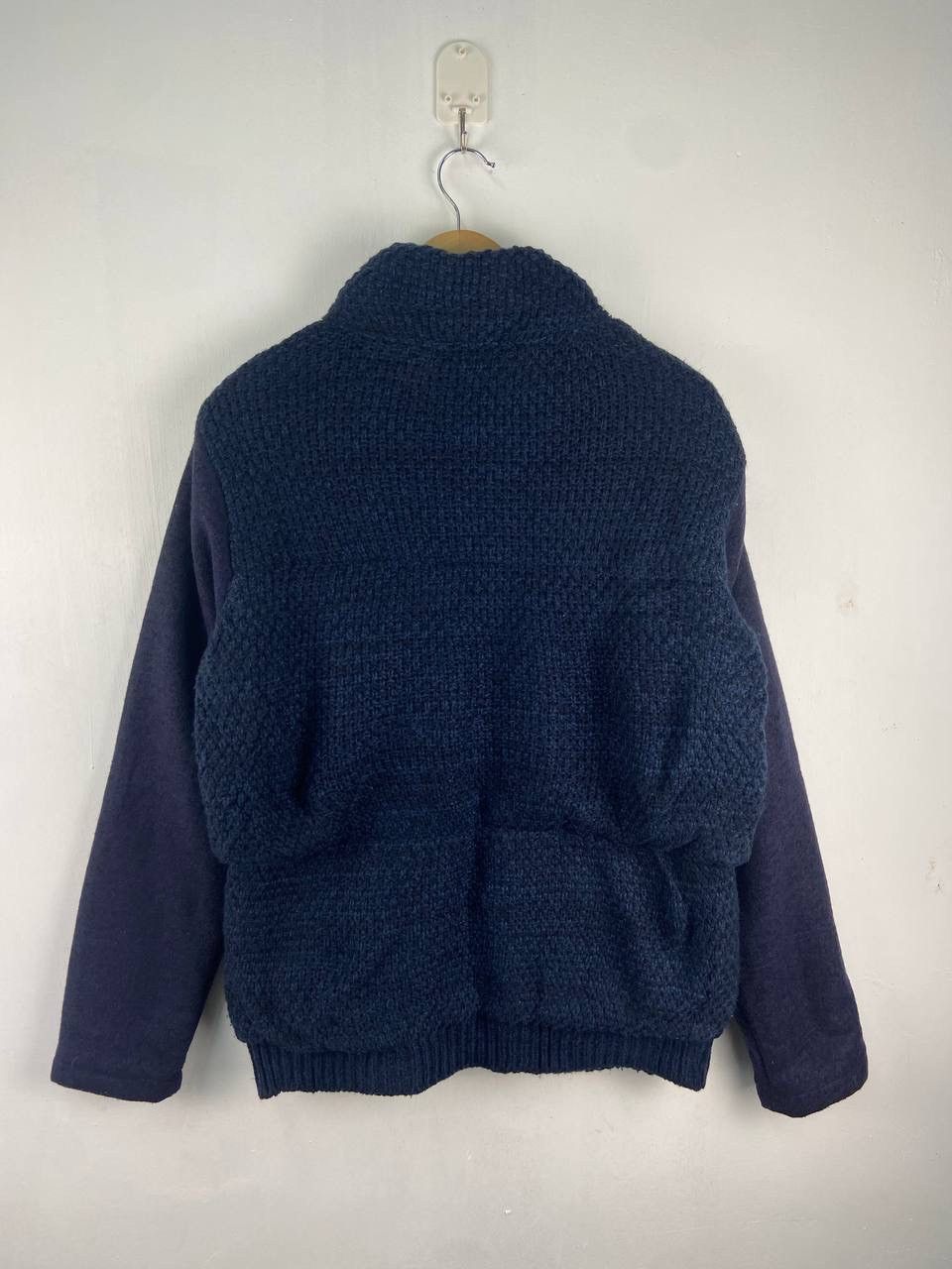 Vintage Vintage Japanese Cable Knitt Varsity Jacket Size US L / EU 52-54 / 3 - 5 Thumbnail