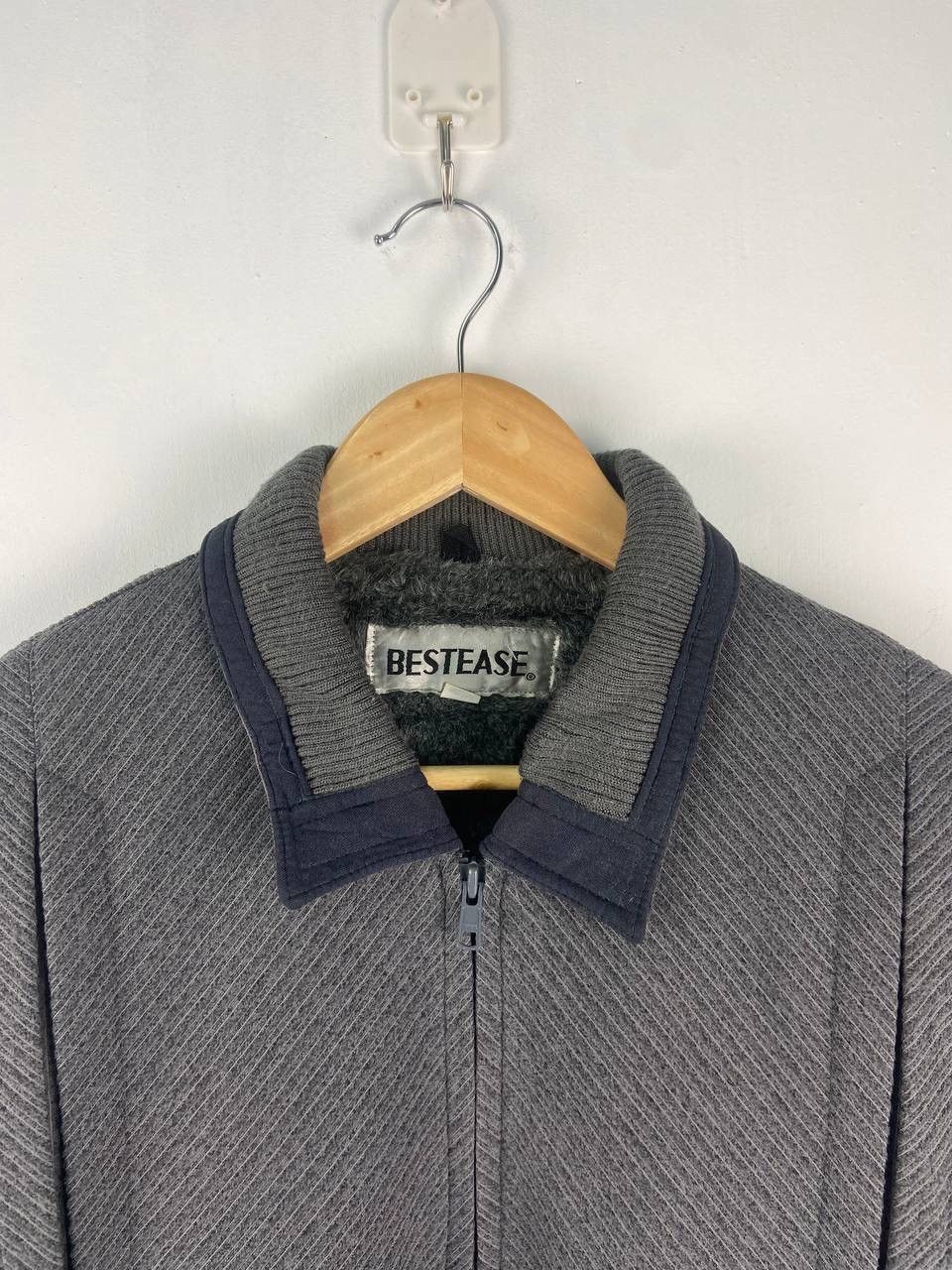 If Six Was Nine × Le Grande Bleu (L.G.B.) × Vintage Vintage Bestease Wool Jacket Fur Mohair Lining Size US M / EU 48-50 / 2 - 6 Thumbnail