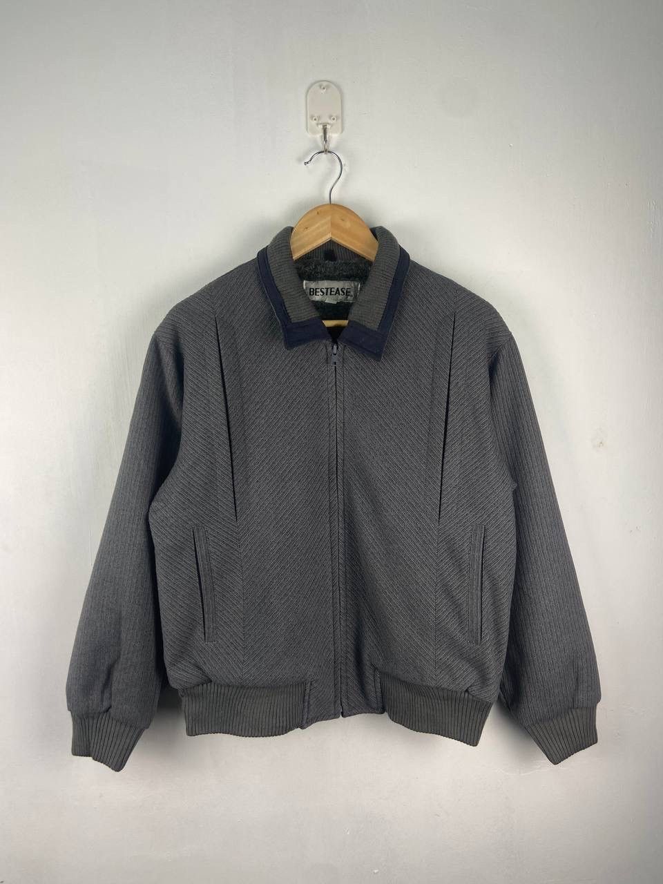 If Six Was Nine × Le Grande Bleu (L.G.B.) × Vintage Vintage Bestease Wool Jacket Fur Mohair Lining Size US M / EU 48-50 / 2 - 1 Thumbnail