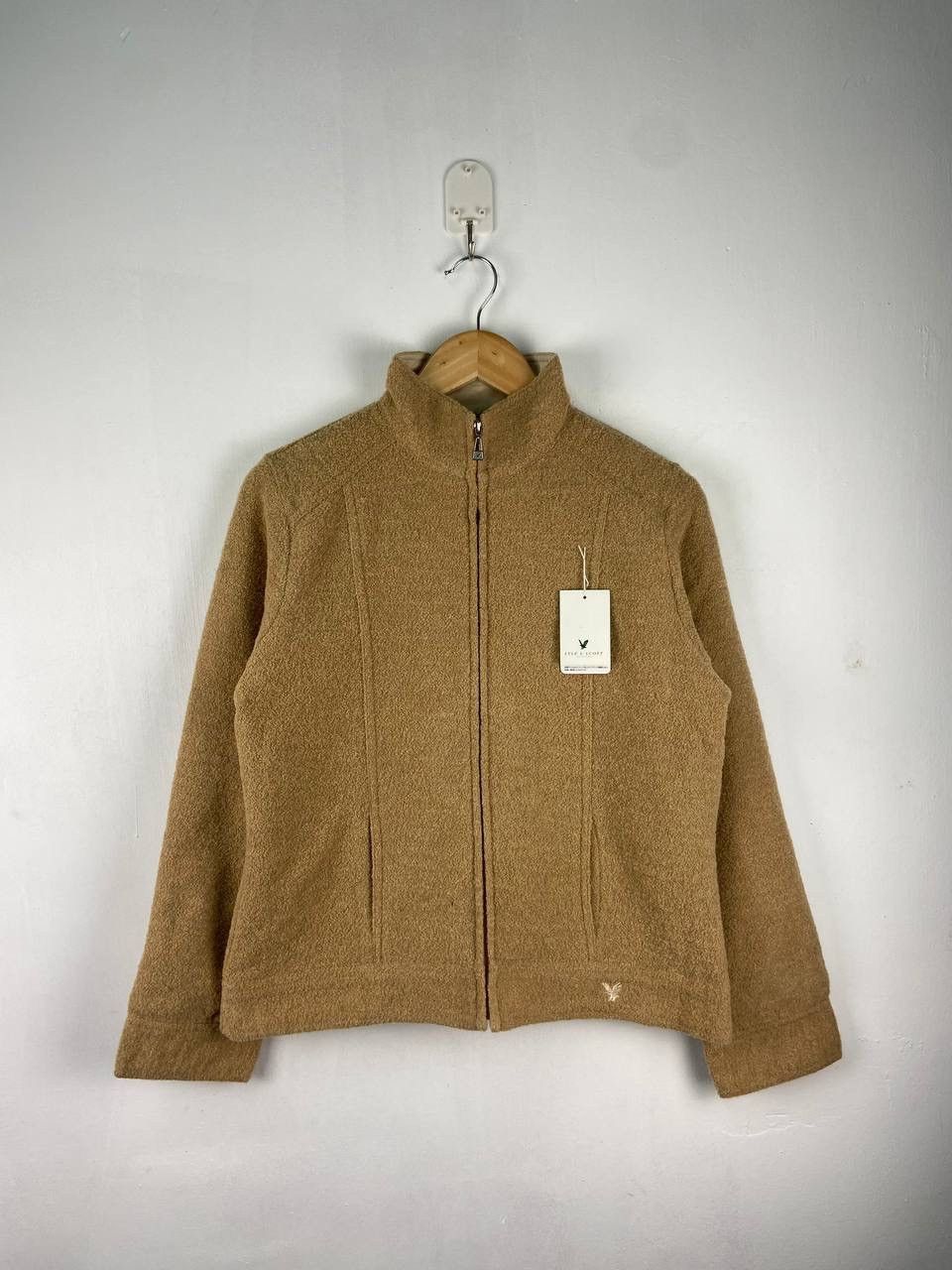 Lyle & Scott DEADSTOCK Vintage Lyle & Scott Jacket Pastel Brown Size US S / EU 44-46 / 1 - 1 Thumbnail