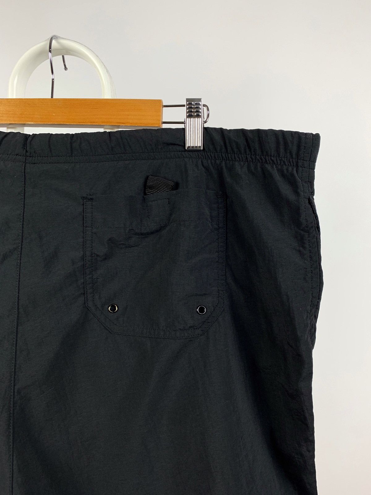 Nike 90s Vintage Nike Black Nylon Mini Swoosh Shorts Travis Style Size US 36 / EU 52 - 5 Thumbnail