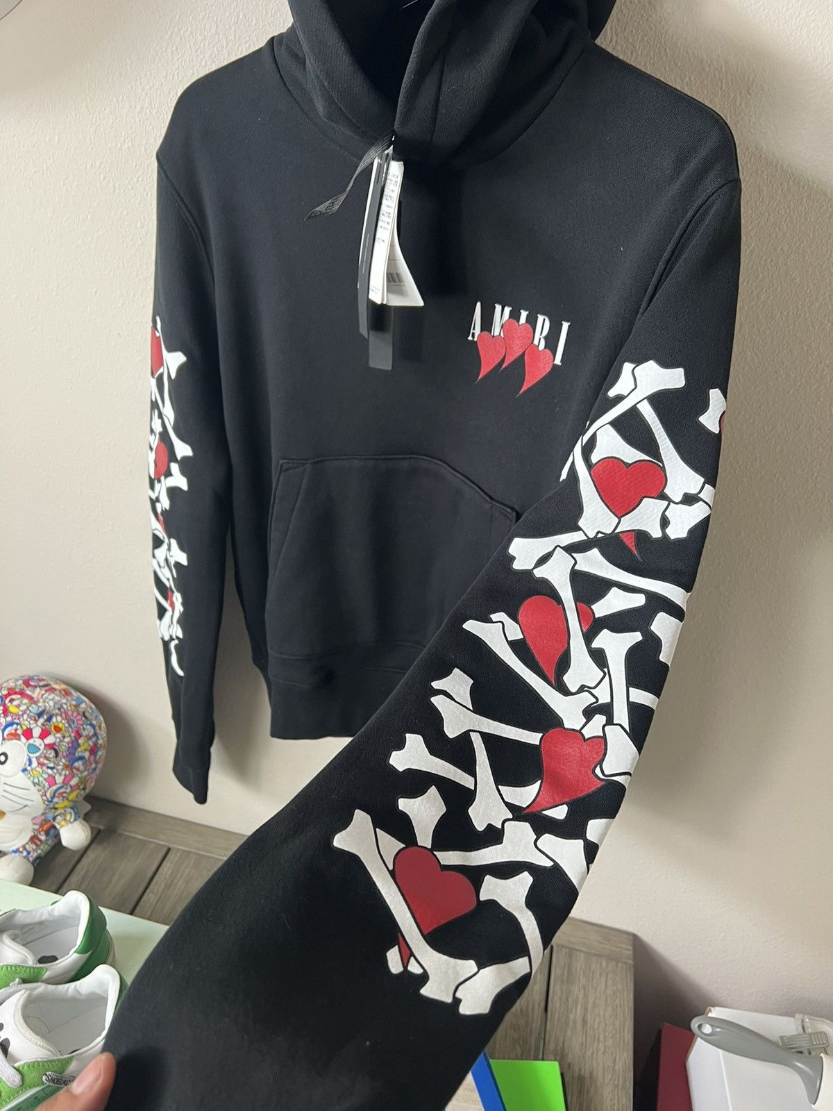 Amiri Amiri Hearts Bones Hoodie X-Small Size US XS / EU 42 / 0 - 3 Thumbnail