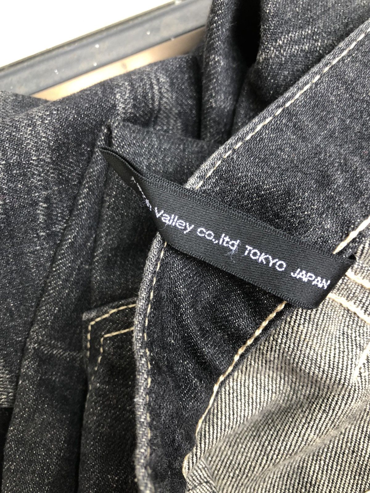Devilock Vintage Glamb Japan Faded Black Denim Zipper Hem Slim Jeans Size US 30 / EU 46 - 22 Thumbnail