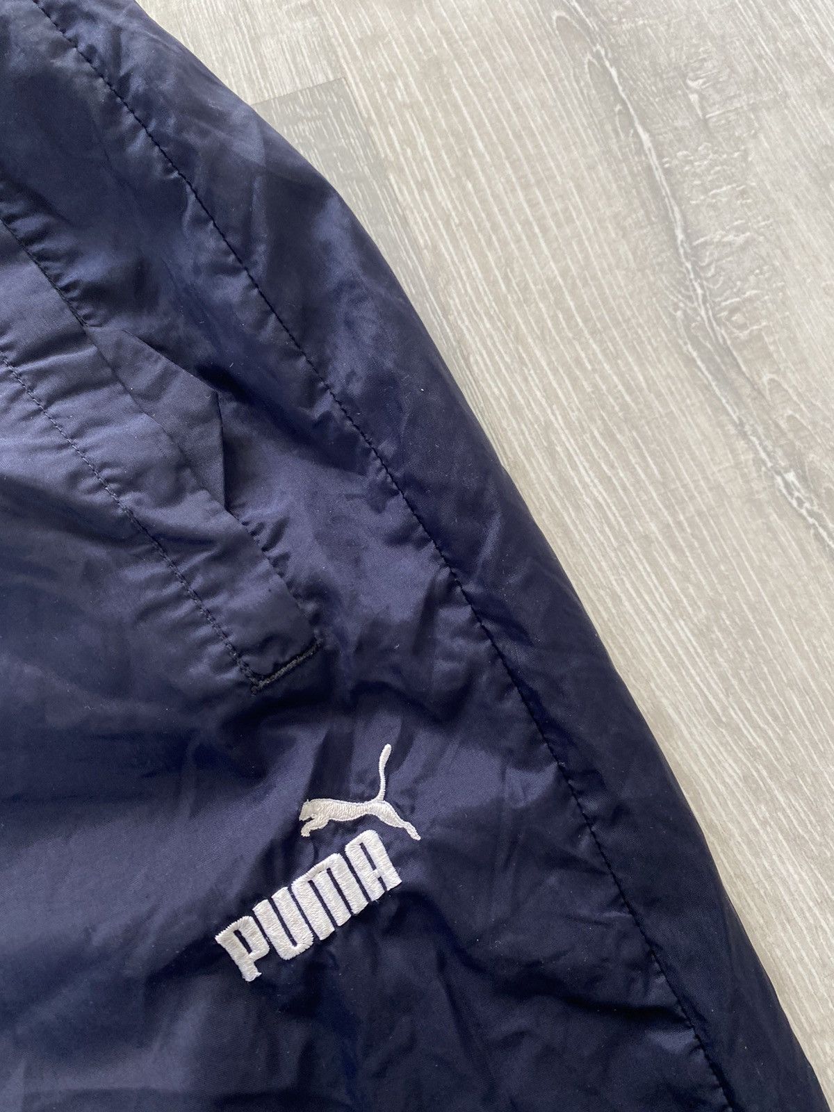 Puma × Vintage 90s Puma vintage navy track pants small logo Size US 34 / EU 50 - 3 Thumbnail