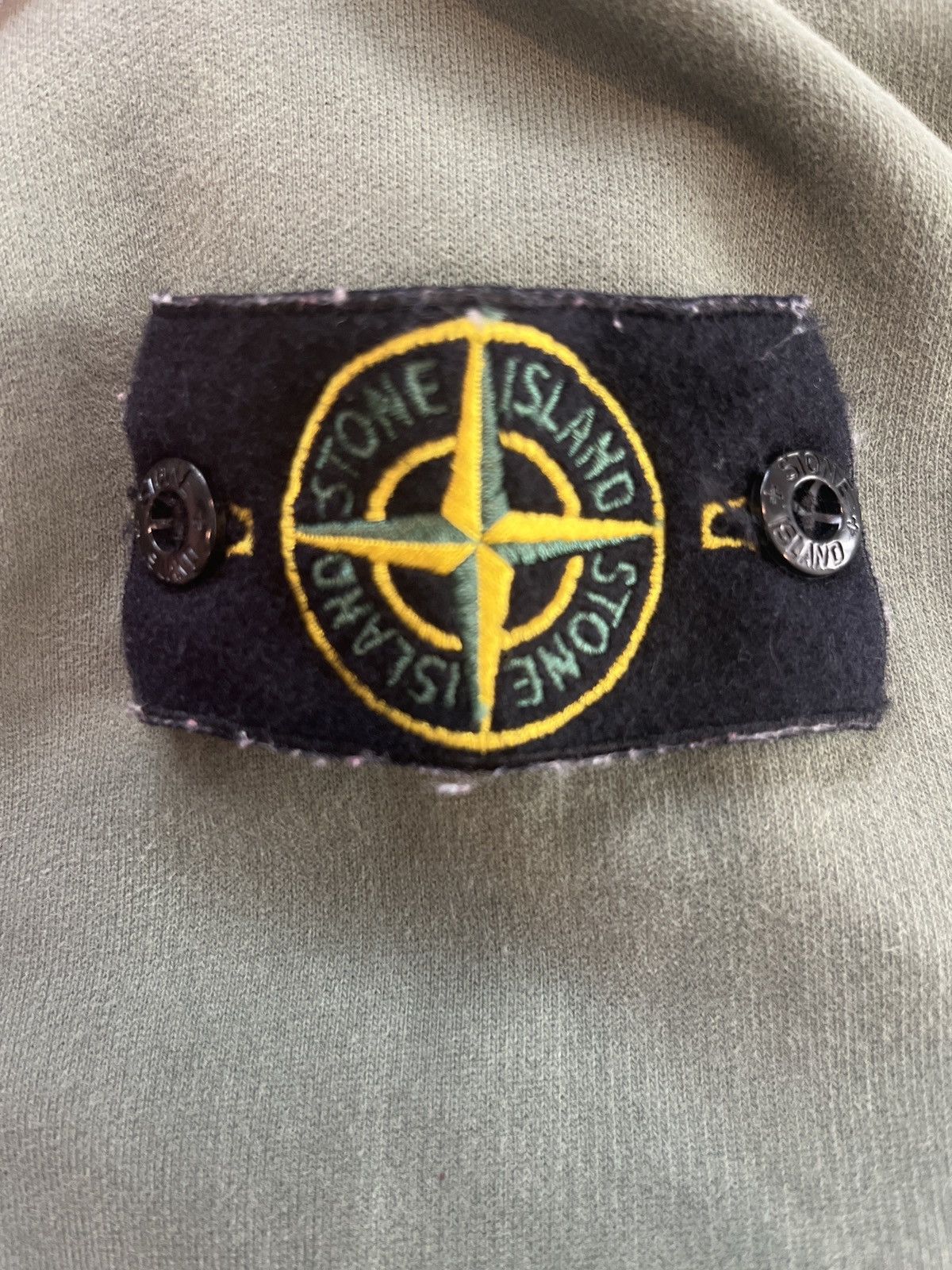 Stone Island Stone Island Logo Patch Drawstring Hoodie Musk Green Size US S / EU 44-46 / 1 - 10 Thumbnail