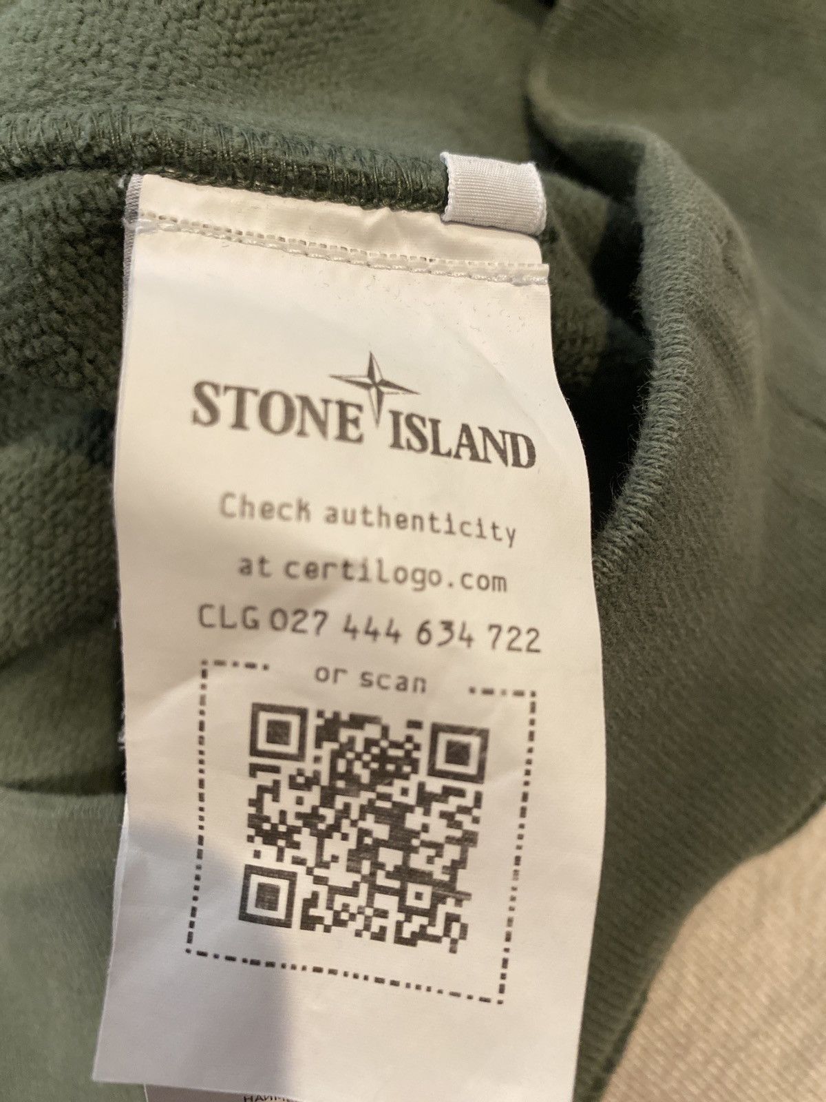 Stone Island Stone Island Logo Patch Drawstring Hoodie Musk Green Size US S / EU 44-46 / 1 - 7 Thumbnail