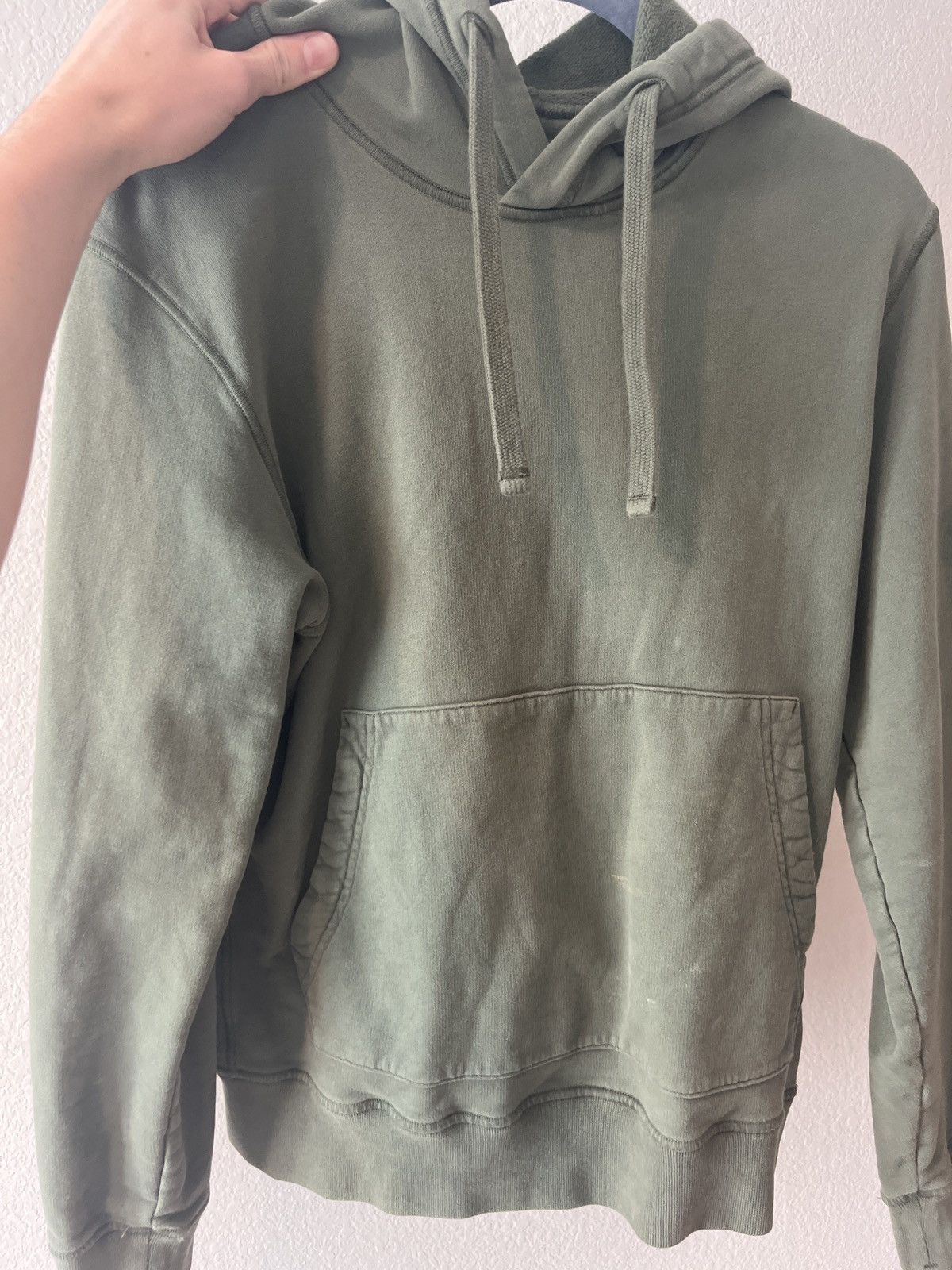 Stone Island Stone Island Logo Patch Drawstring Hoodie Musk Green Size US S / EU 44-46 / 1 - 9 Thumbnail