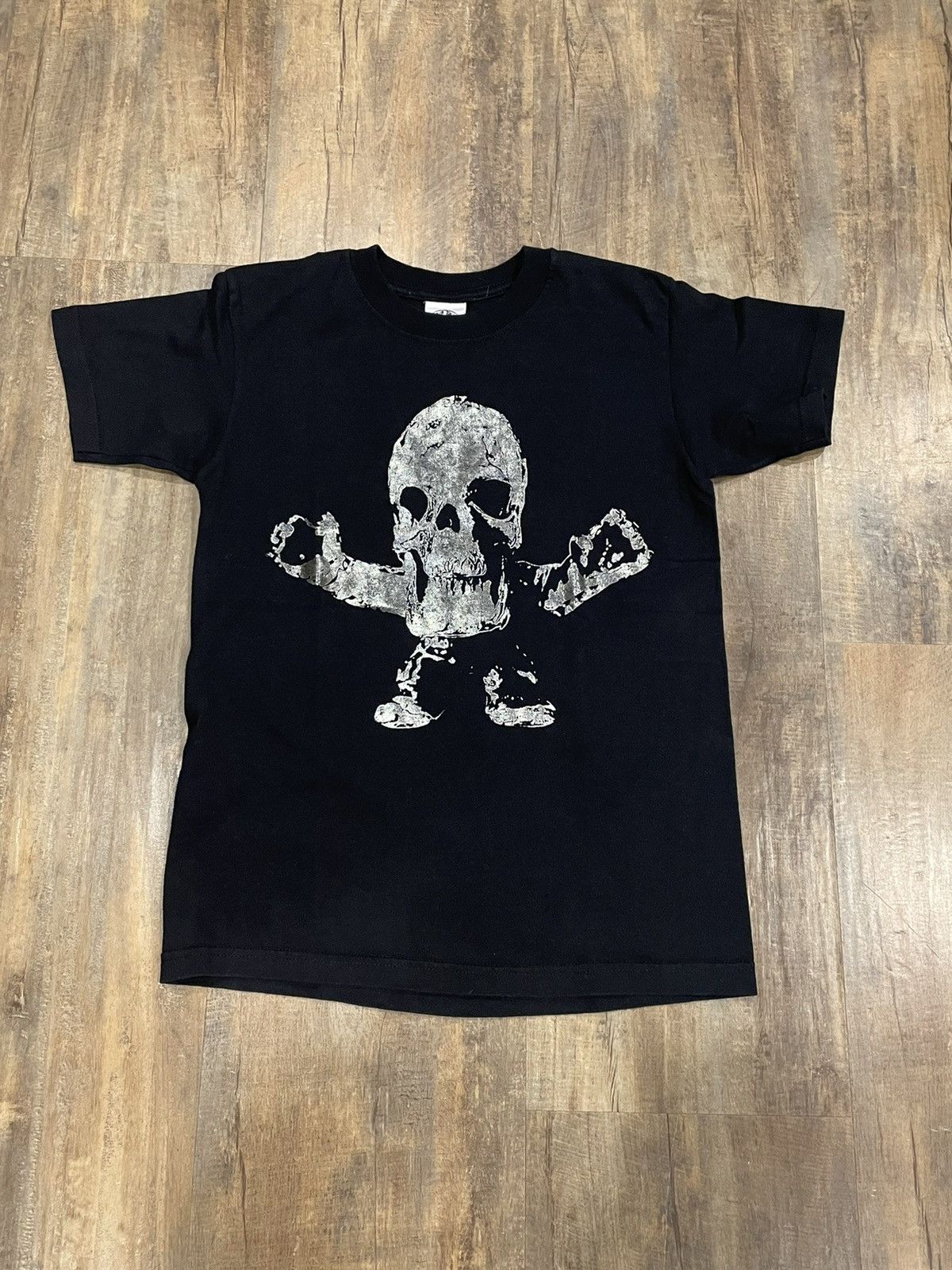 Chrome Hearts RARE Chrome Hearts Foti Skull Silver Logo Black Tee