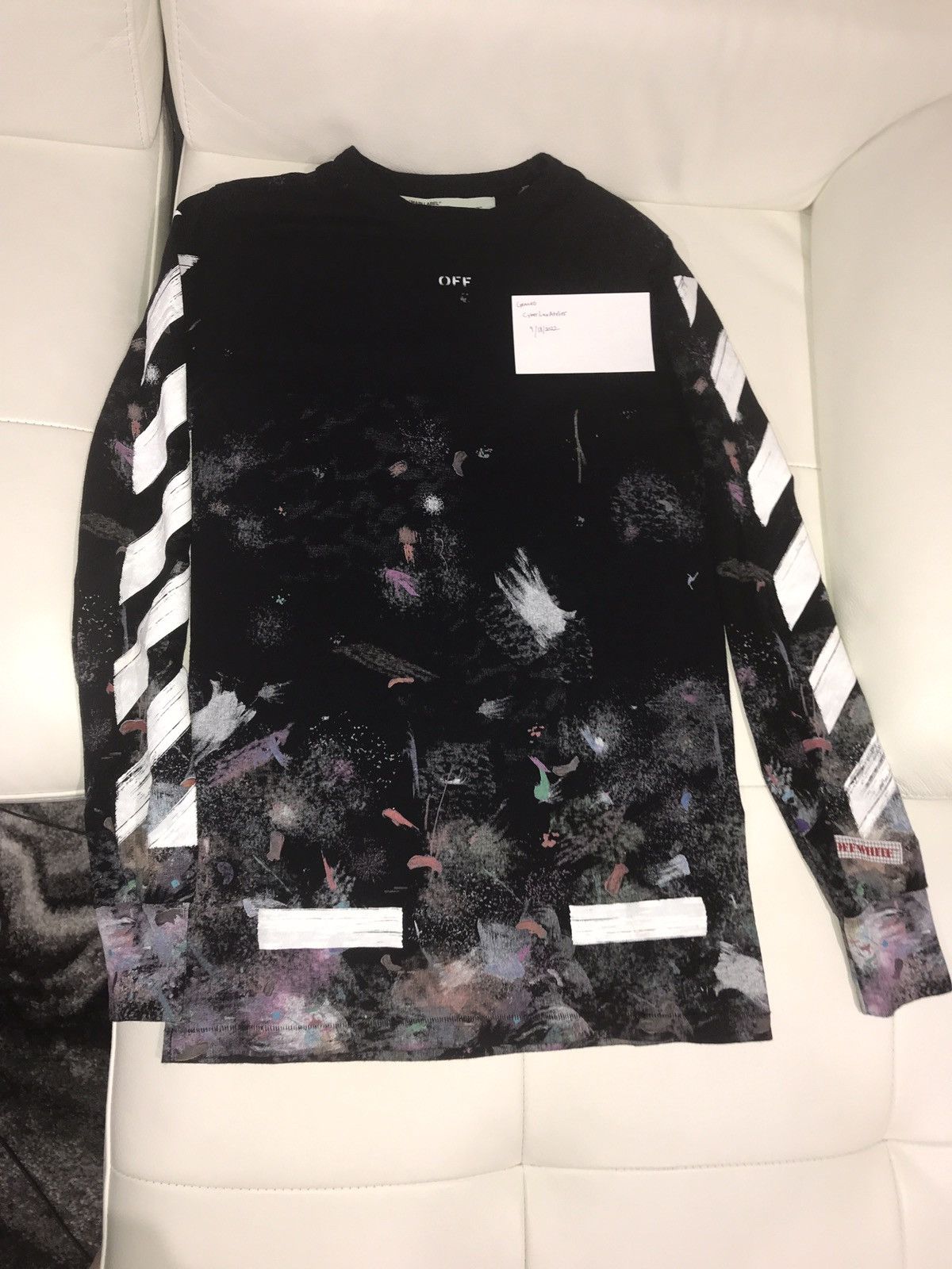 Off-White OFF-WHITE GALAXY LONG-SLEEVE TEE Size US S / EU 44-46 / 1 - 3 Thumbnail