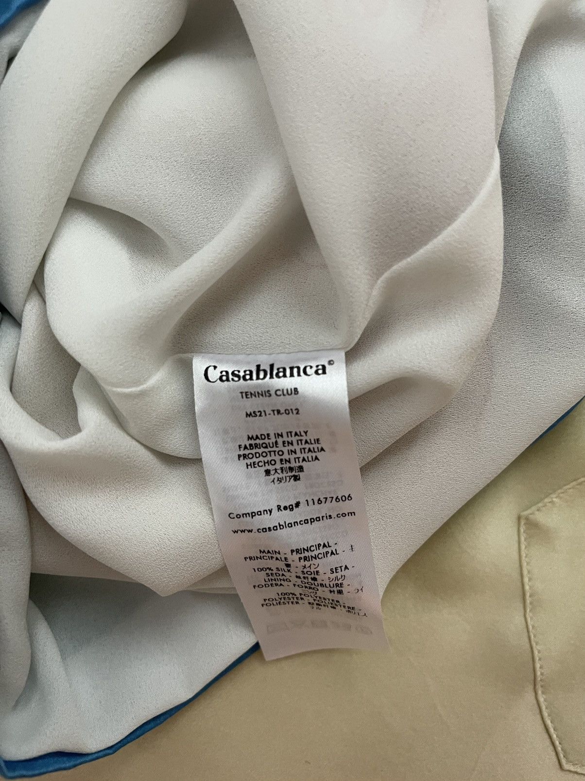 Casablanca Casablanca Lucid Dream Printed Silk Shorts (Large) Size US 34 / EU 50 - 4 Thumbnail