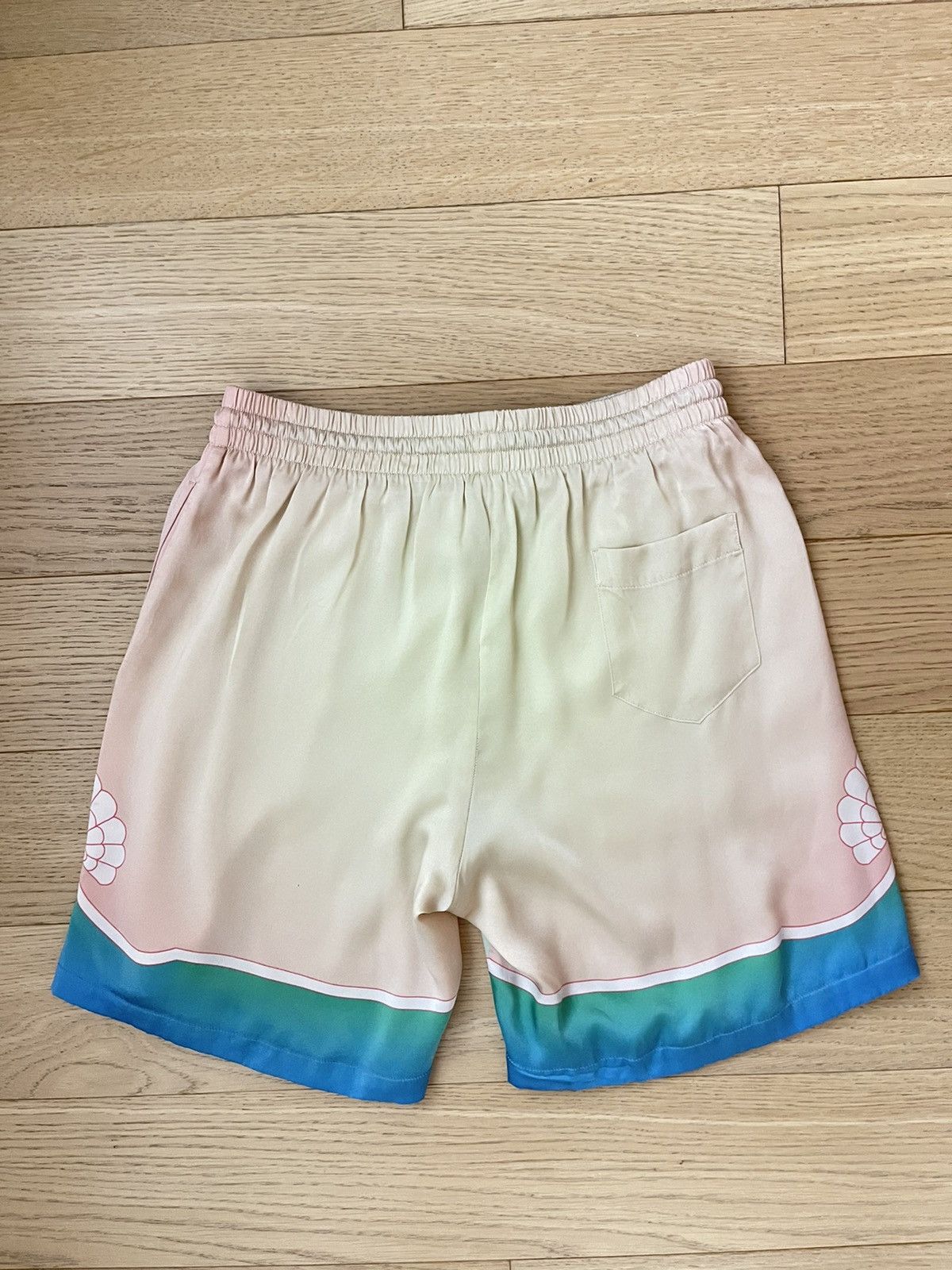 Casablanca Casablanca Lucid Dream Printed Silk Shorts (Large) Size US 34 / EU 50 - 3 Thumbnail