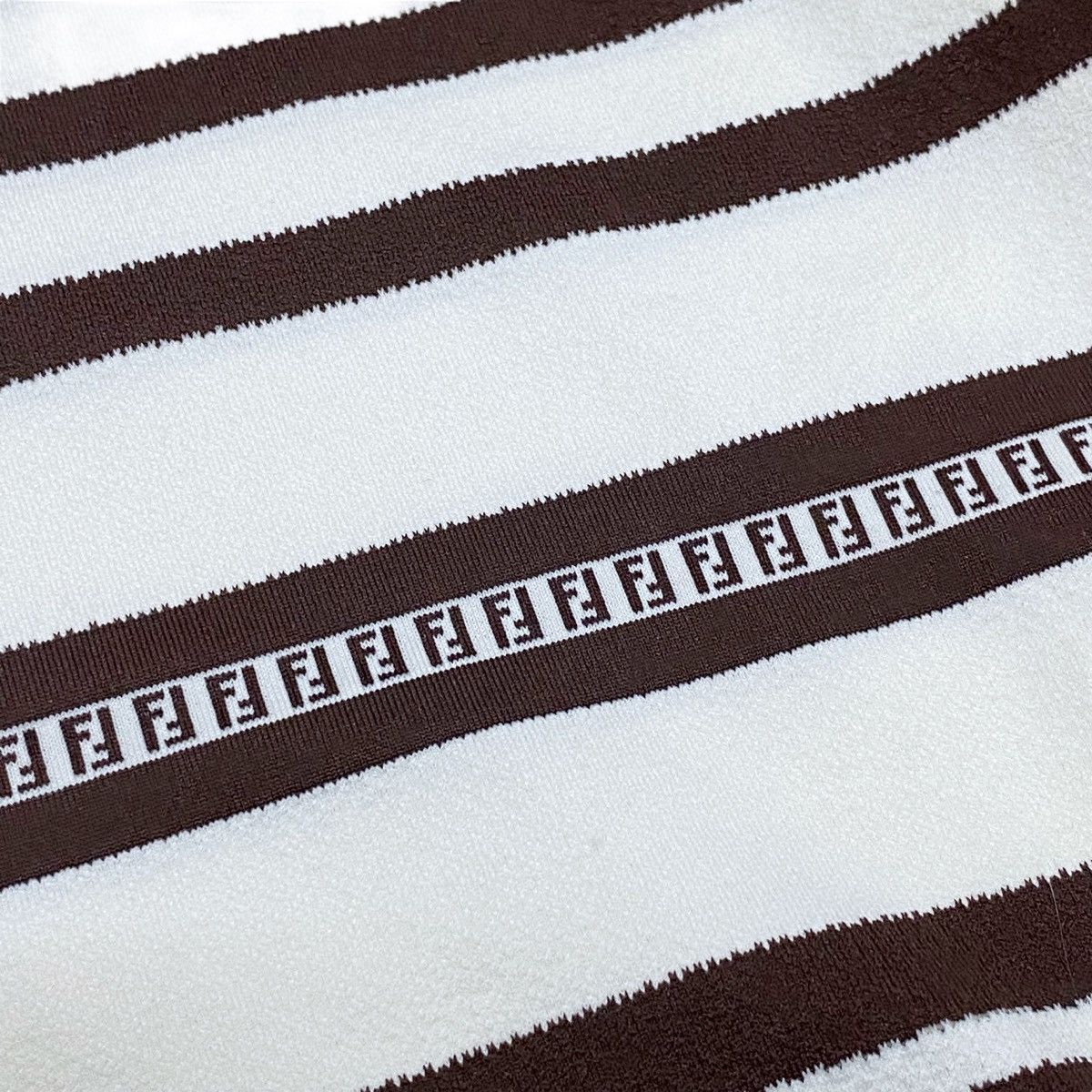 Fendi × Vintage Vintage 90s Fendi FF Logo Stripes Tank Top Size M / US 6-8 / IT 42-44 - 8 Thumbnail