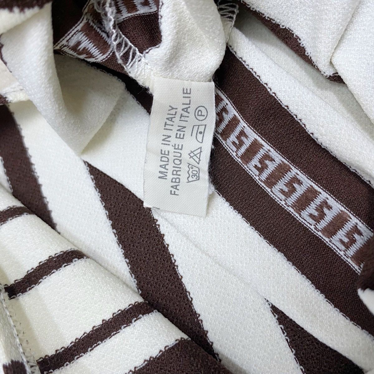 Fendi × Vintage Vintage 90s Fendi FF Logo Stripes Tank Top Size M / US 6-8 / IT 42-44 - 7 Thumbnail