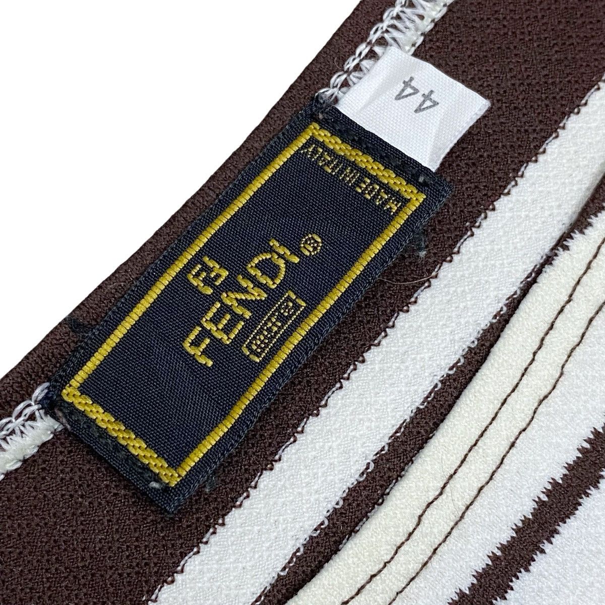 Fendi × Vintage Vintage 90s Fendi FF Logo Stripes Tank Top Size M / US 6-8 / IT 42-44 - 9 Thumbnail