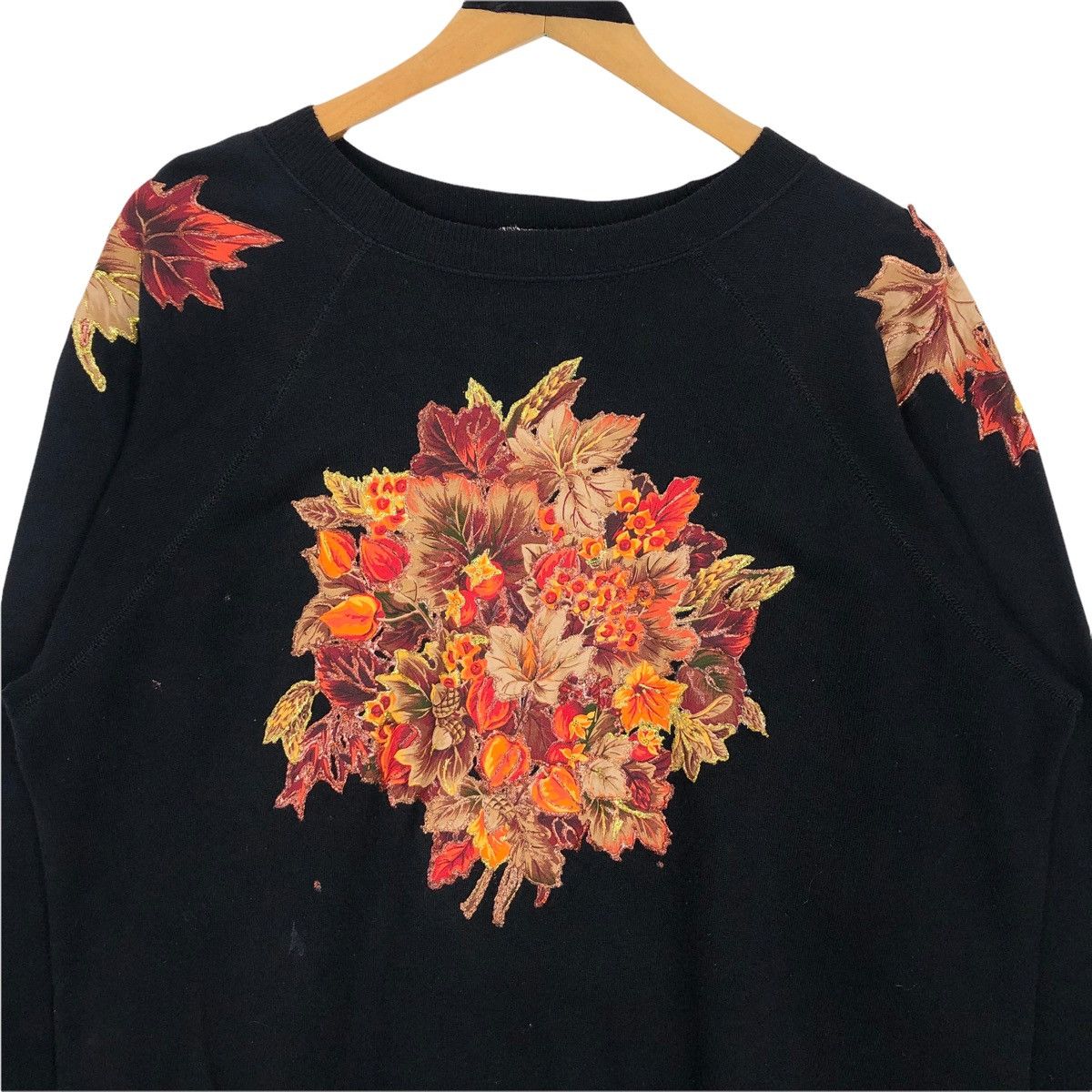 Hanes Vintage Floral Crewneck Sweatshirt Hanes Her Way Size US L / EU 52-54 / 3 - 3 Thumbnail