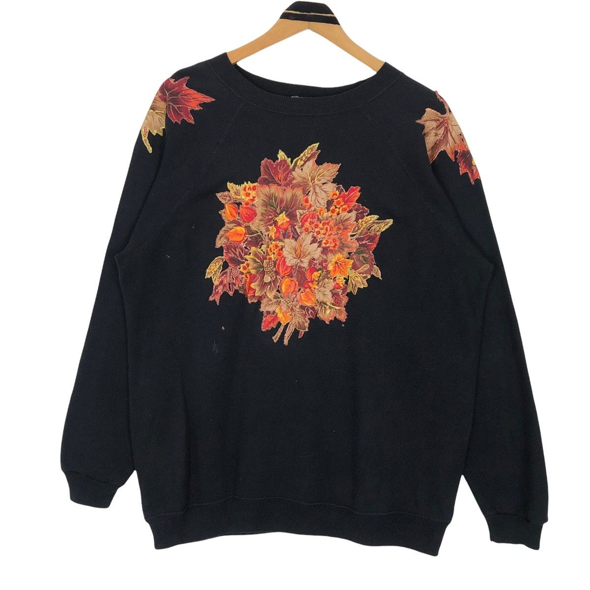 Hanes Vintage Floral Crewneck Sweatshirt Hanes Her Way Size US L / EU 52-54 / 3 - 1 Thumbnail