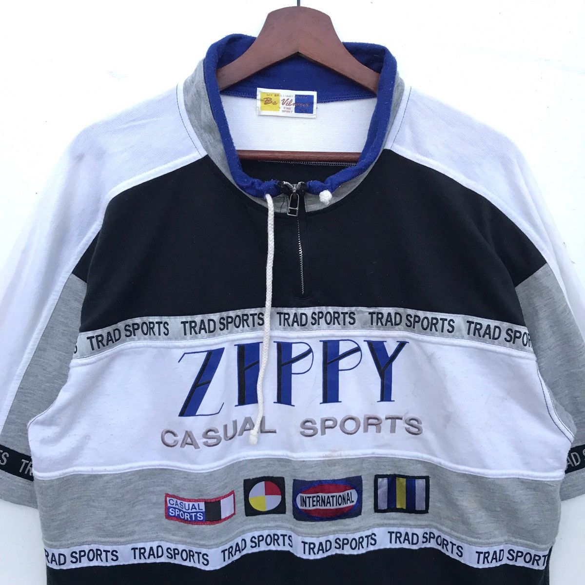 Japanese Brand Vintage Zippy Sport Embroidery Spellout HalfZip Shirt Size US M / EU 48-50 / 2 - 5 Thumbnail