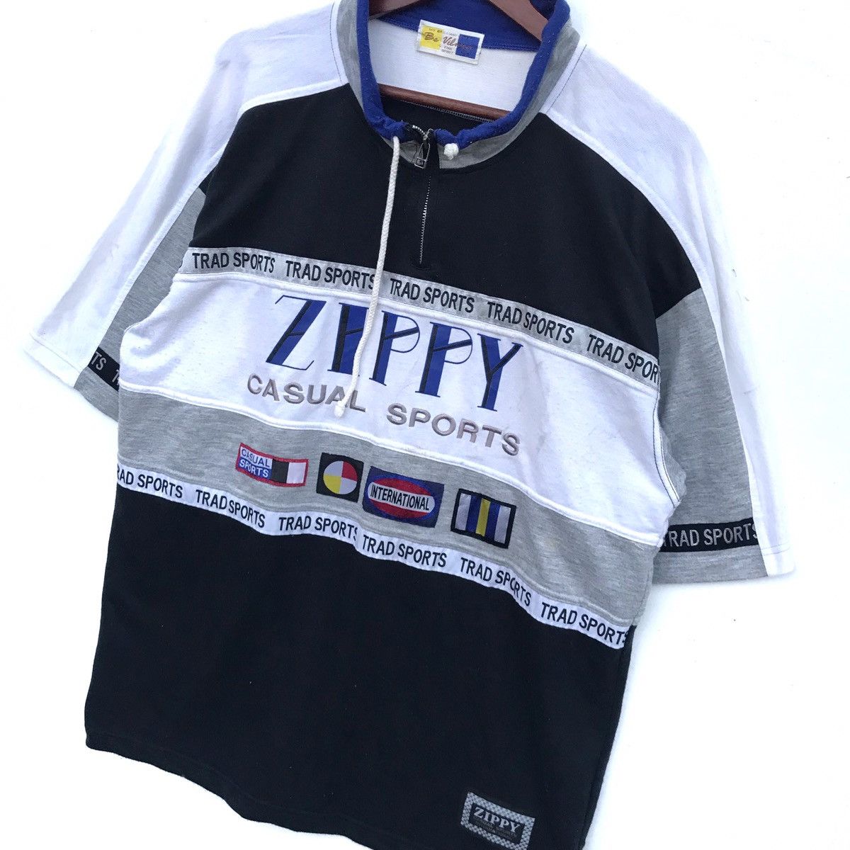 Japanese Brand Vintage Zippy Sport Embroidery Spellout HalfZip Shirt Size US M / EU 48-50 / 2 - 3 Thumbnail