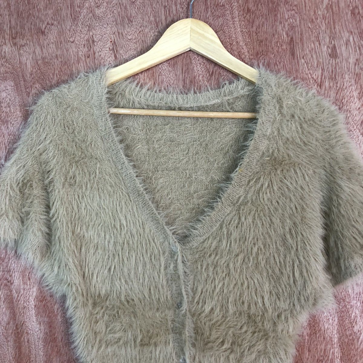 Homespun Knitwear × Japanese Brand Pou dou dou Brown Mohair Shag Shaggy Knitwear Size US XS / EU 42 / 0 - 2 Thumbnail