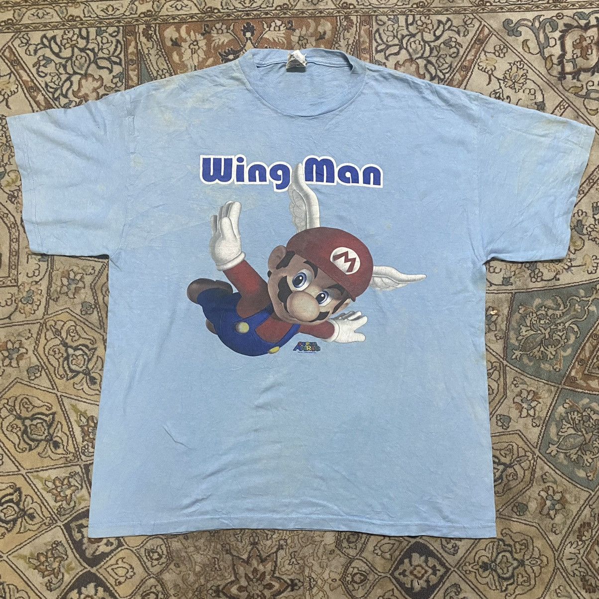 Nintendo Vintage Nintendo Super Mario Shirt Wing man Size US L / EU 52-54 / 3 - 3 Thumbnail