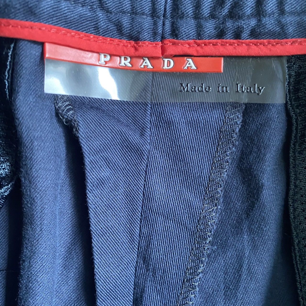Prada Prada Navy Stretched Pants Zip Hem Size US 31 - 5 Thumbnail