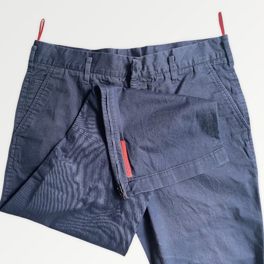 Prada Prada Navy Stretched Pants Zip Hem Size US 31 - 3 Thumbnail