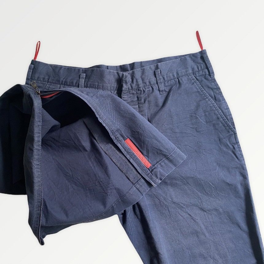 Prada Prada Navy Stretched Pants Zip Hem Size US 31 - 1 Thumbnail