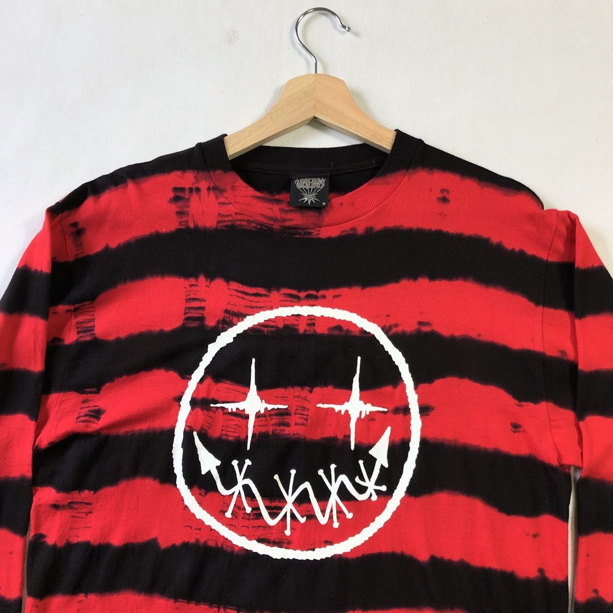 Japanese Brand Smiley Joker Face Tie Dye Stripes Mob Squad Shirt Size US M / EU 48-50 / 2 - 3 Thumbnail