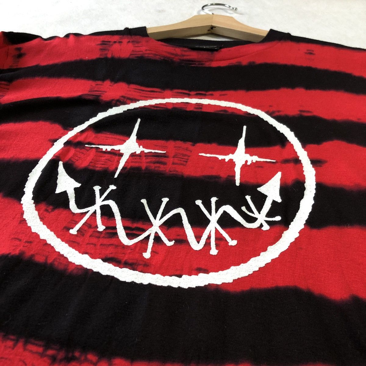 Japanese Brand Smiley Joker Face Tie Dye Stripes Mob Squad Shirt Size US M / EU 48-50 / 2 - 4 Thumbnail