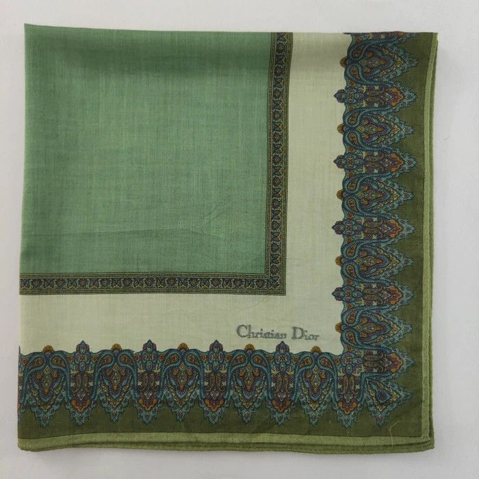 Christian Dior Monsieur × Vintage CD Handkerchief/ Neckerchief/ Bandana - 3F2218 Size ONE SIZE - 4 Thumbnail
