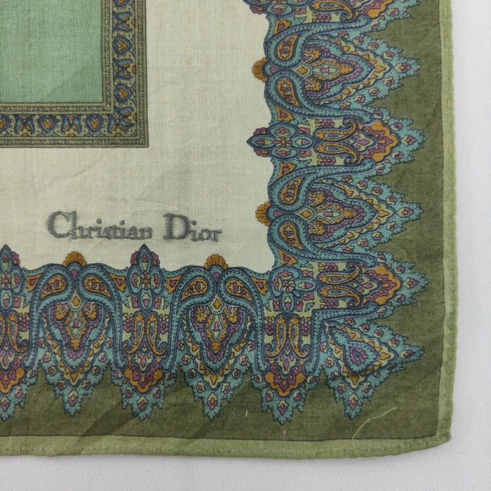Christian Dior Monsieur × Vintage CD Handkerchief/ Neckerchief/ Bandana - 3F2218 Size ONE SIZE - 5 Thumbnail