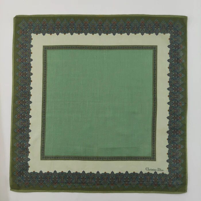 Christian Dior Monsieur × Vintage CD Handkerchief/ Neckerchief/ Bandana - 3F2218 Size ONE SIZE - 3 Thumbnail