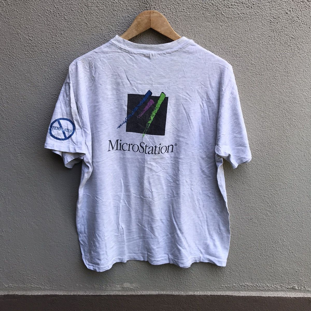 Vintage Vintage 90s GEOPAK microstation tech sofware microsoft tee Size US XL / EU 56 / 4 - 1 Thumbnail