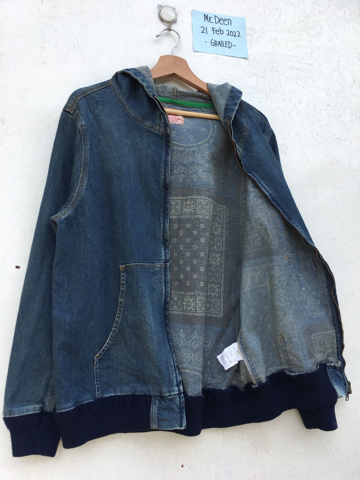 Vintage Kriff Mayer Heartfull Clothes & Dream Denim Hoodie