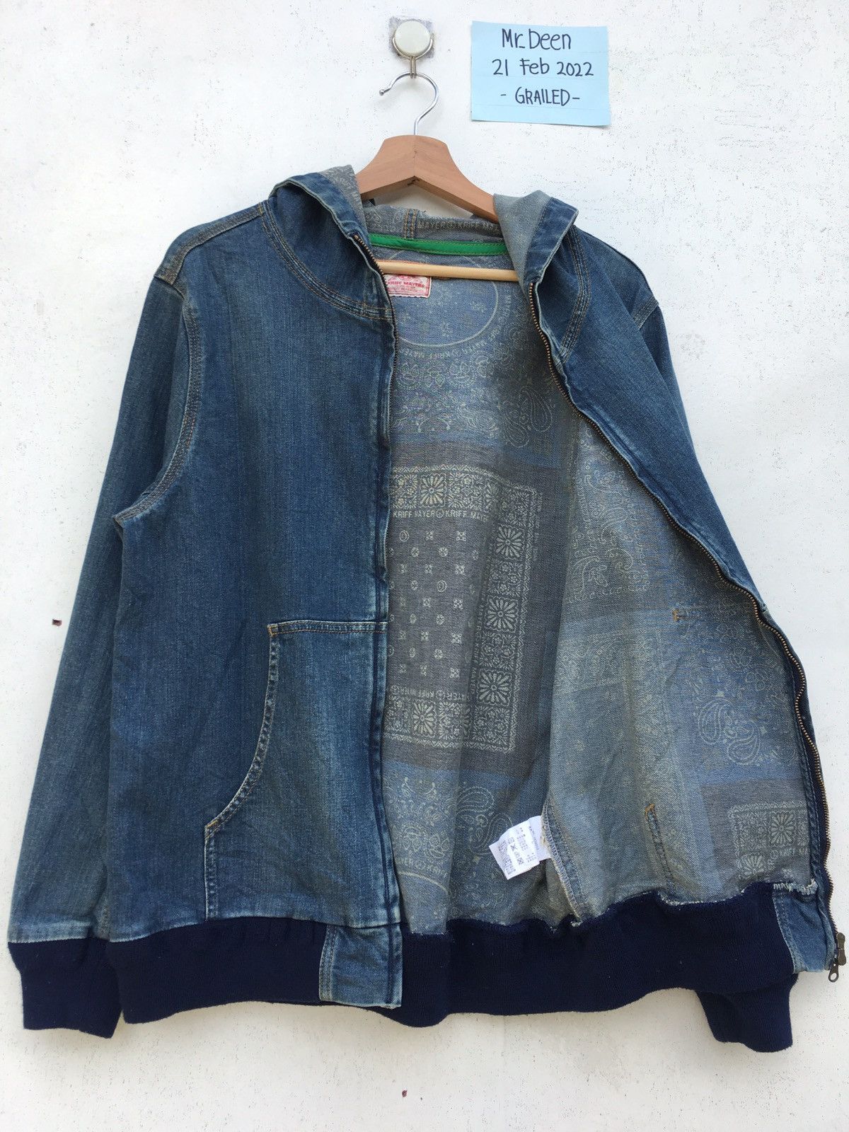 Vintage Kriff Mayer Heartfull Clothes & Dream Denim Hoodie