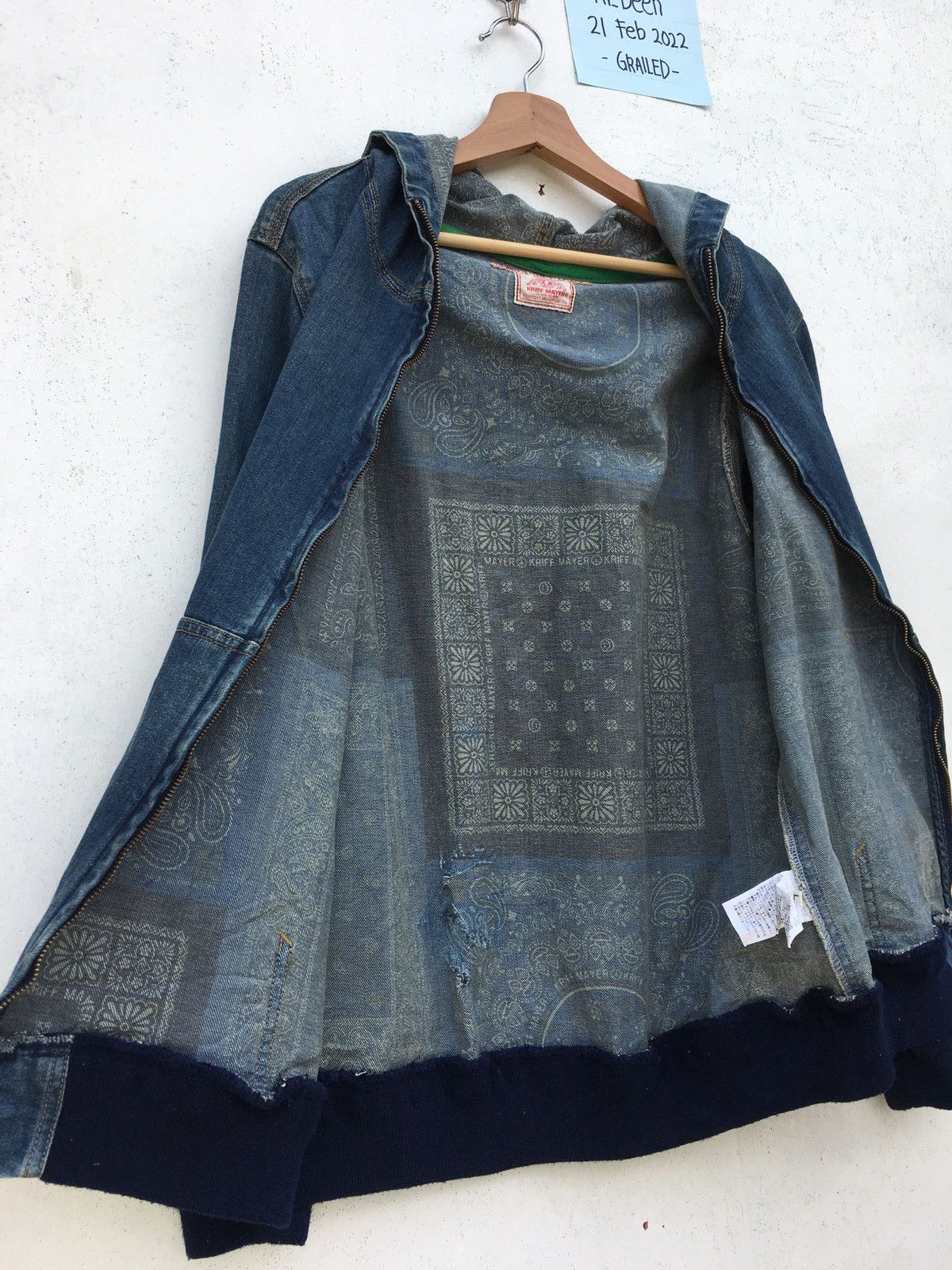 Vintage Kriff Mayer Heartfull Clothes & Dream Denim Hoodie