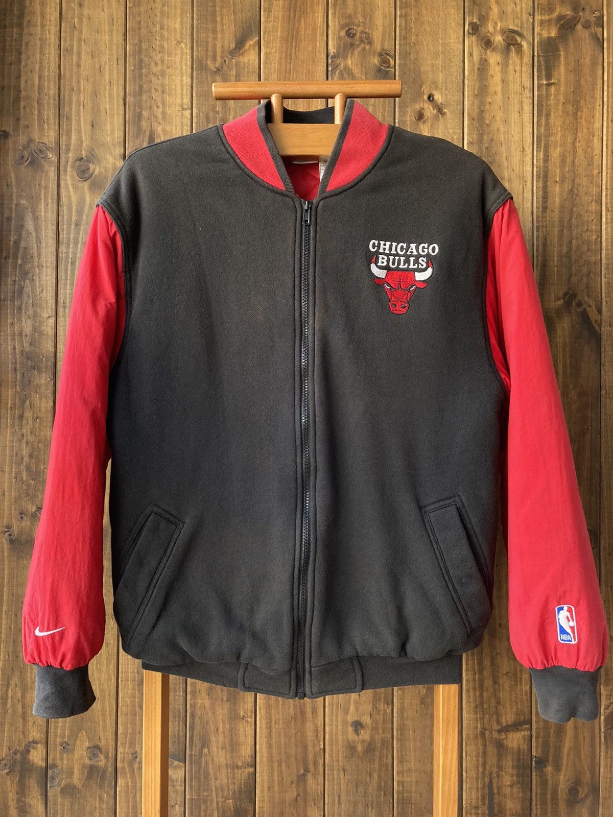 NBA × Nike × Vintage Vintage 90s Nike Chicago Bulls NBA Varsity 