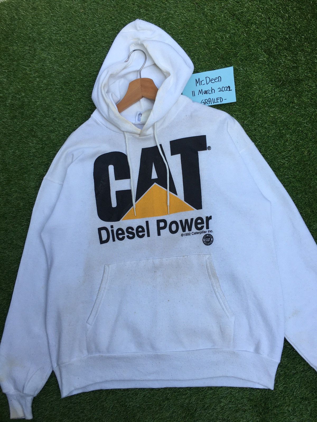 Caterpillar Rare Vintage 90s CAT Biglogo Spellout Hoodie/Sweater Size US L / EU 52-54 / 3 - 5 Thumbnail