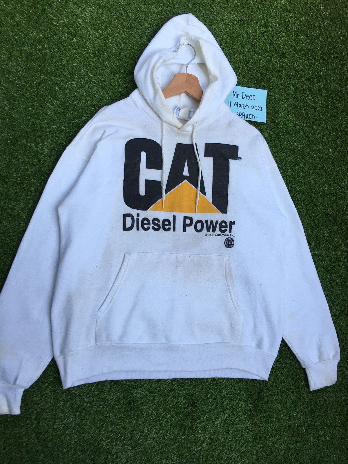 Caterpillar Rare Vintage 90s CAT Biglogo Spellout Hoodie/Sweater Size US L / EU 52-54 / 3 - 4 Thumbnail