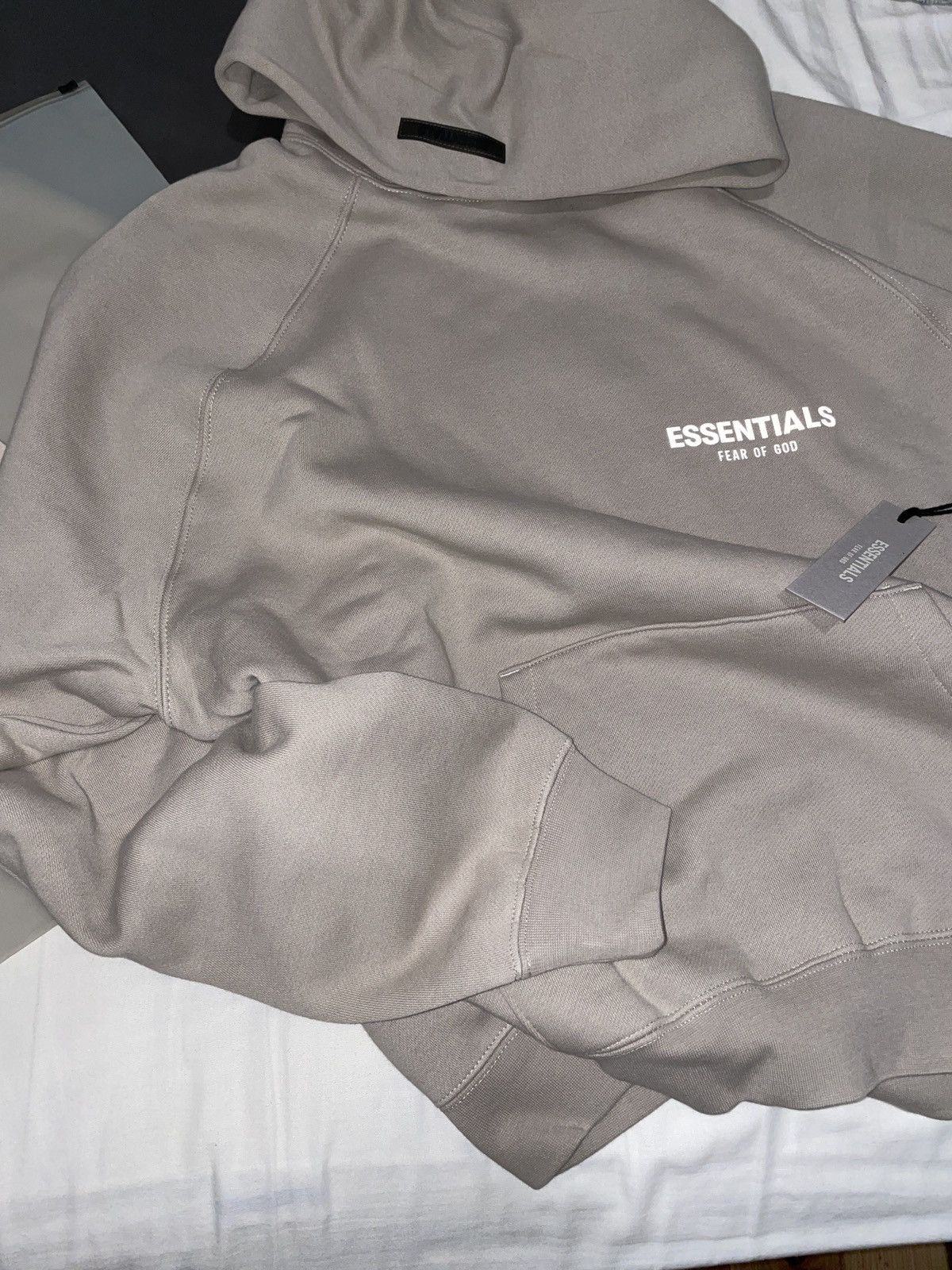 Fear Of God Essentials Hoodie Tan
