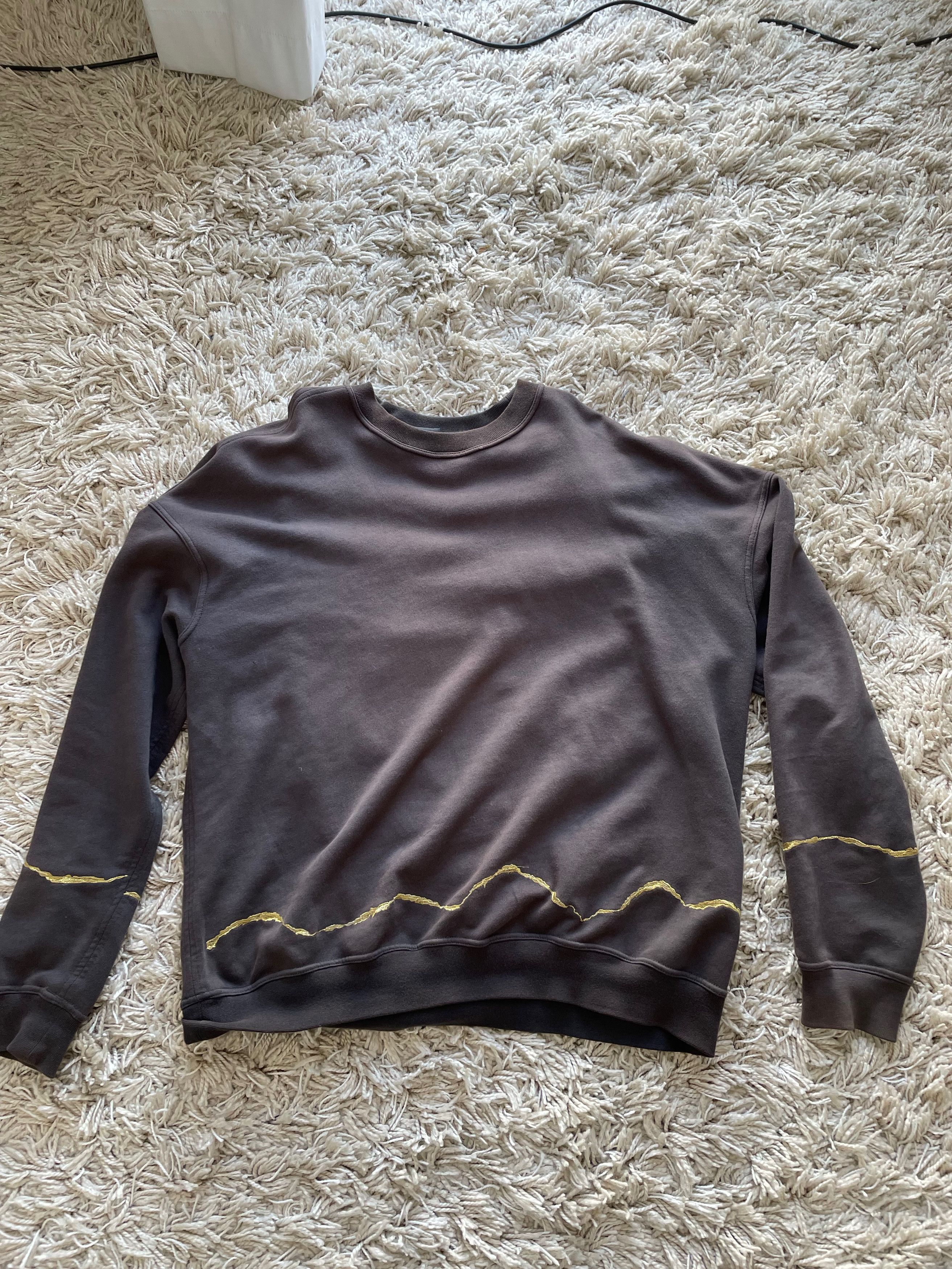 Haider Ackermann Gold Embroidery Sweater Size US XXS / EU 40 - 1 Thumbnail